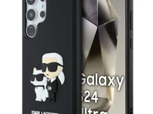 KARL LAGERFELD case for SAMSUNG S24 Ultra KLHCS24L3DRKCNK (3D RUBBER KC NFT) black