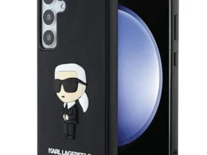 KARL LAGERFELD case for SAMSUNG S24 KLHCS24S3DRKINK (3D RUBBER IKONIK NFT) black