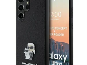 KARL LAGERFELD case for SAMSUNG S24 Ultra KLHCS24LPSAKCMPK (SAFFIANO KC PIN) black