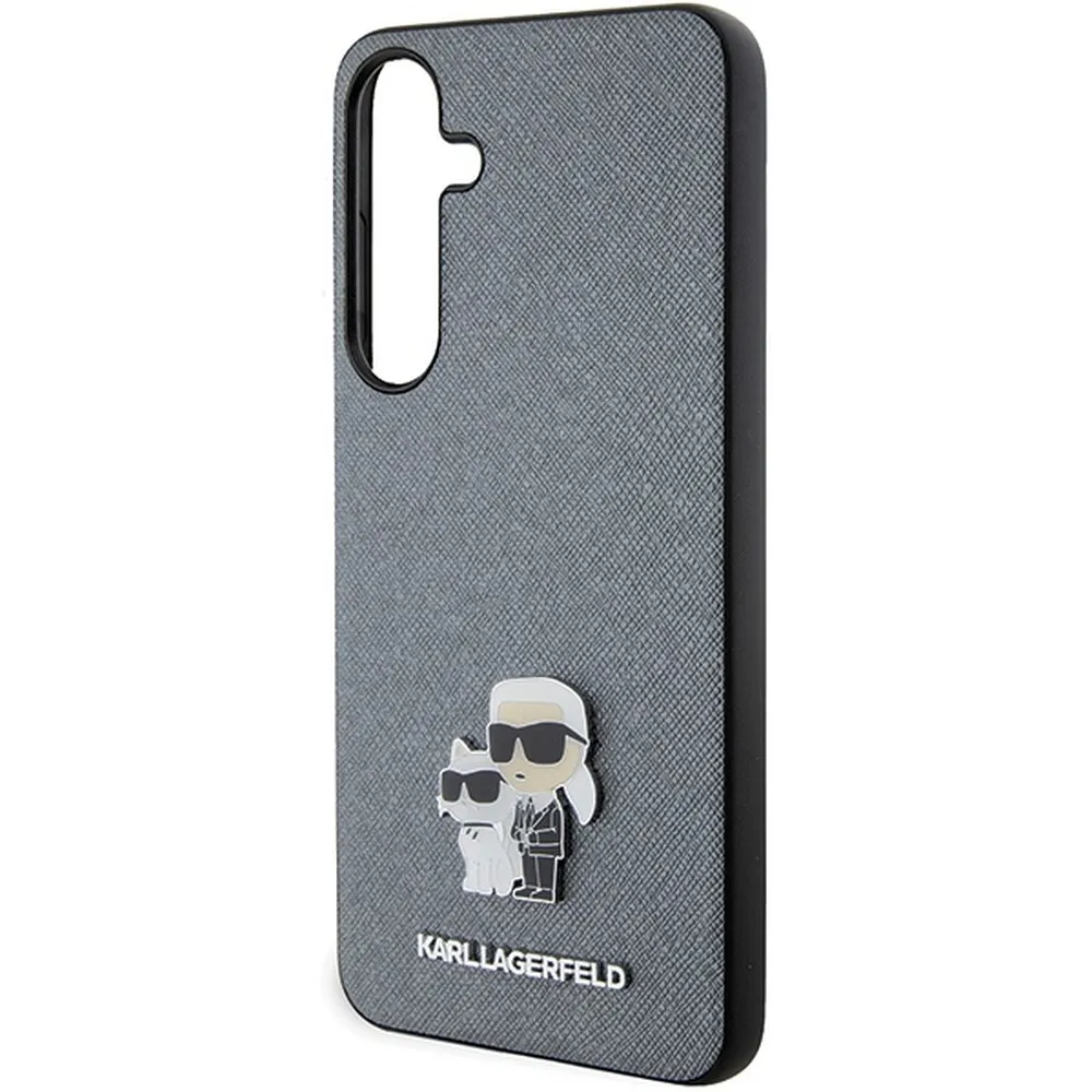 KARL LAGERFELD case for SAMSUNG S24 Plus KLHCS24MPSAKCMPG (SAFFIANO KC PIN) grey - Image 3