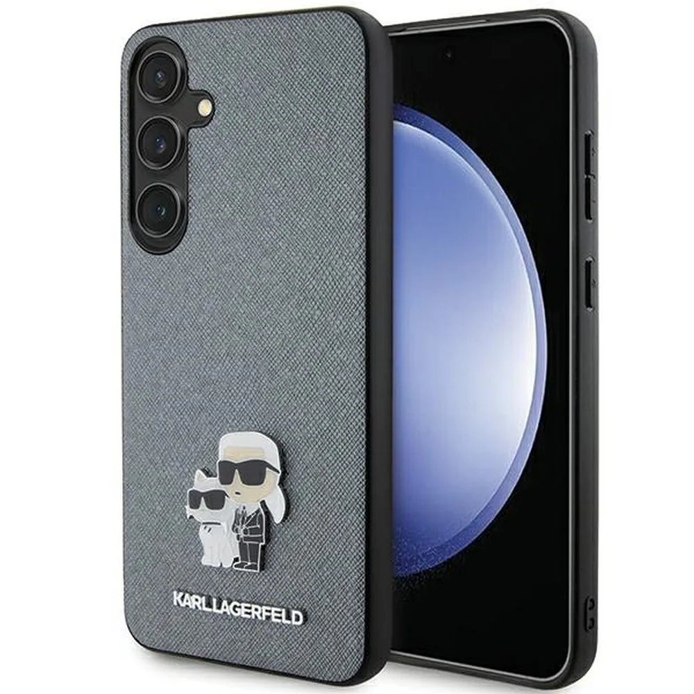 KARL LAGERFELD case for SAMSUNG S24 Plus KLHCS24MPSAKCMPG (SAFFIANO KC PIN) grey