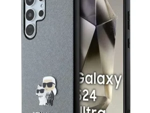 KARL LAGERFELD case for SAMSUNG S24 Ultra KLHCS24LPSAKCMPG (SAFFIANO KC PIN) grey