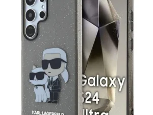 KARL LAGERFELD case for SAMSUNG S24 Ultra KLHCS24LHNKCTGK (IML GLIT NFT K&C) black