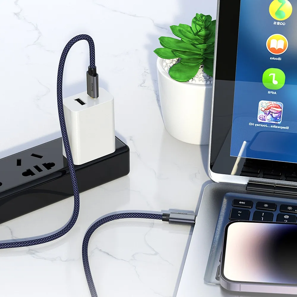 HOCO cable Type C to Type C PD QC3.0 3A 60W U134 1,2 m dark blue - Image 4
