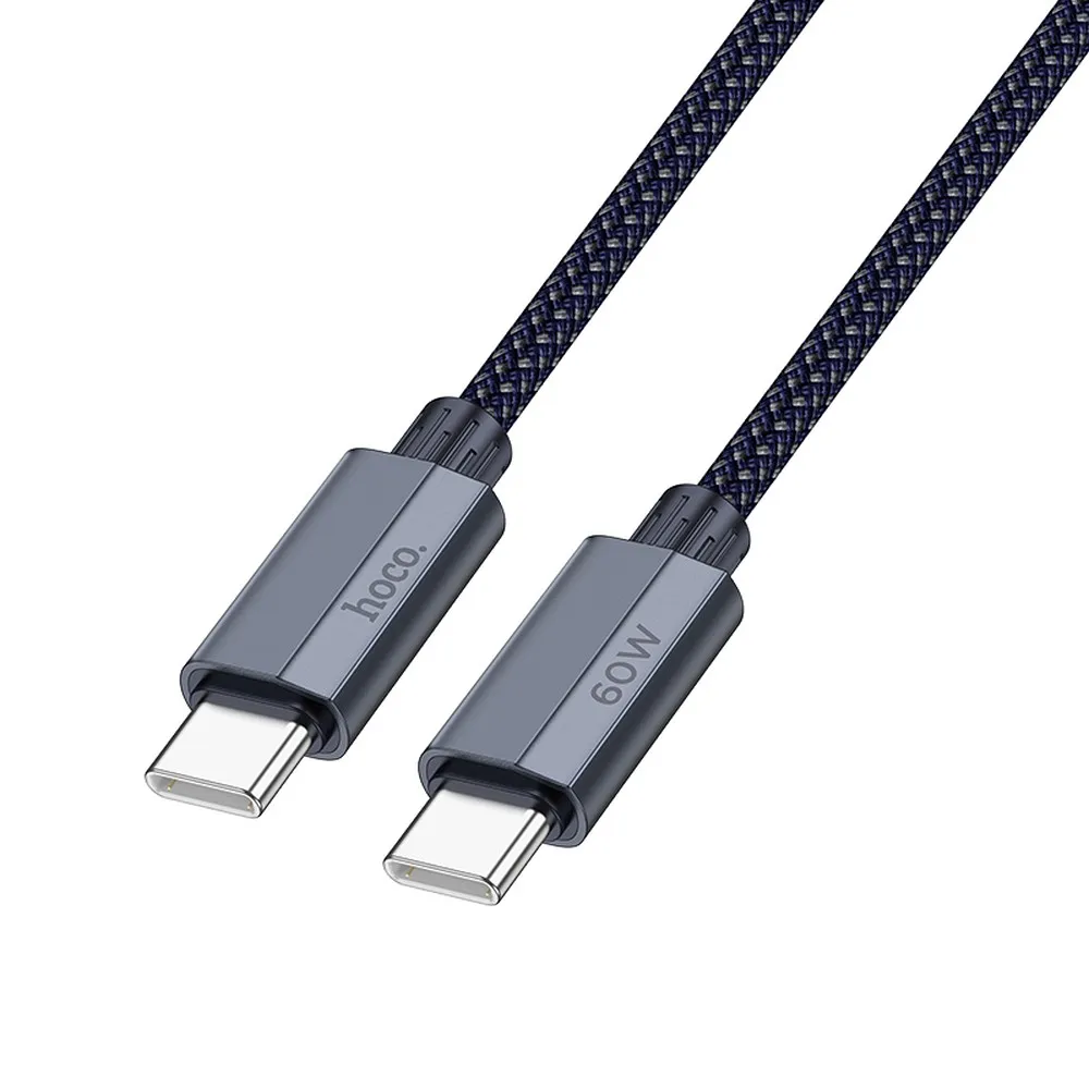 HOCO cable Type C to Type C PD QC3.0 3A 60W U134 1,2 m dark blue