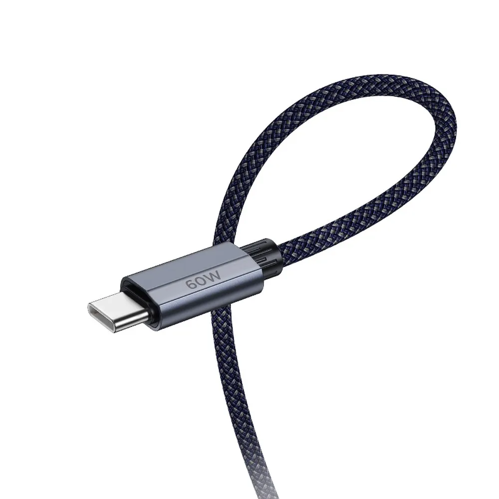 HOCO cable Type C to Type C PD QC3.0 3A 60W U134 1,2 m dark blue - Image 2