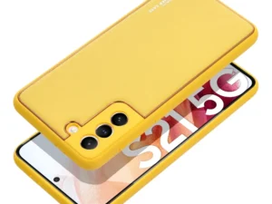LEATHER case for SAMSUNG A55 5G yellow