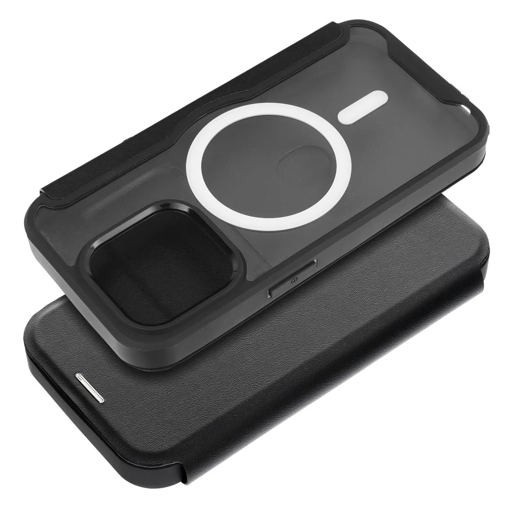 SMART MAG Book case compatible with MagSafe for IPHONE 15 Pro black