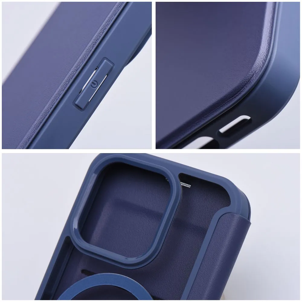 SSMART MAG Book case compatible with MagSafe for IPHONE 15 Pro blue - Image 6