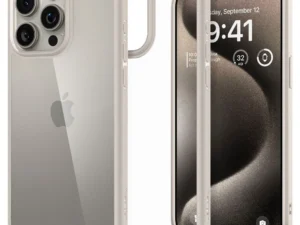 SPIGEN Ultra Hybrid case for IPHONE 15 PRO MAX natural titatnium