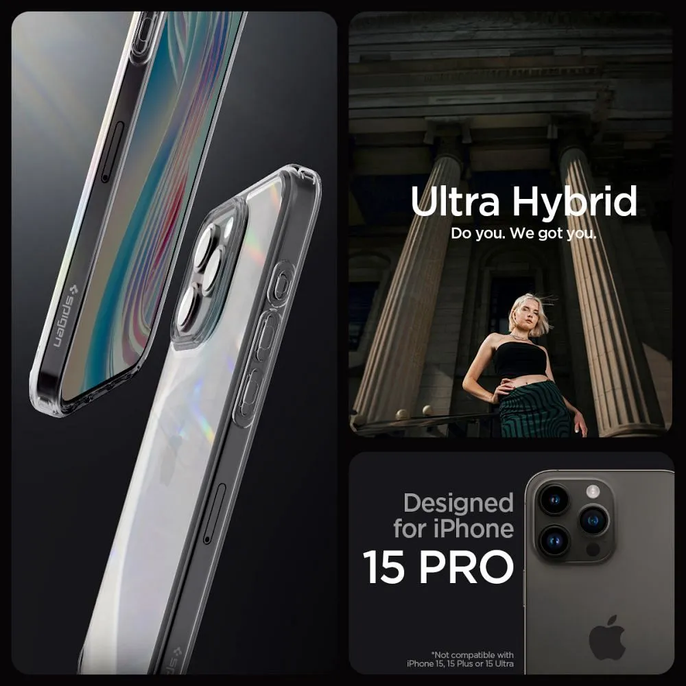 SPIGEN Ultra Hybrid for IPHONE 15 PRO space crystal - Image 9