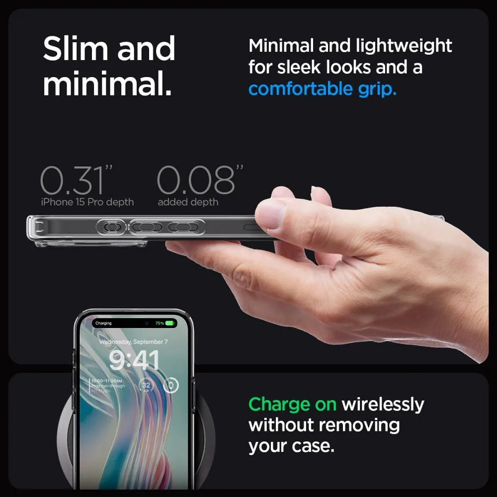 SPIGEN Ultra Hybrid for IPHONE 15 PRO space crystal - Image 13