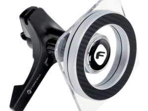 Mágneses autós telefontartó, kompatibilis a Magsafe Forcell F-Grip MagPro szellőzőnyílással, fekete színben