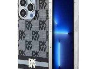 DKNY case for IPHONE 13 Pro compatible with MagSafe DKHMP13LHCPTSK (DKNY HC MagSafe PC TPU Checkered Pattern W/Printed Stripes) black