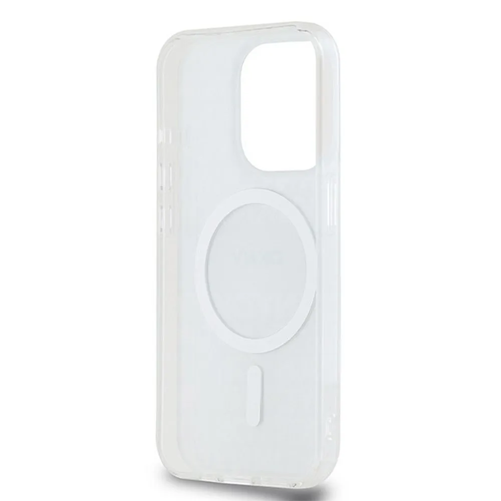 DKNY case for IPHONE 15 Pro Max compatible with MagSafe DKHMP15XHRHSEE (DKNY HC MagSafe PC TPU Repeat Texture Pattern W/ Stripe) beige - Image 7