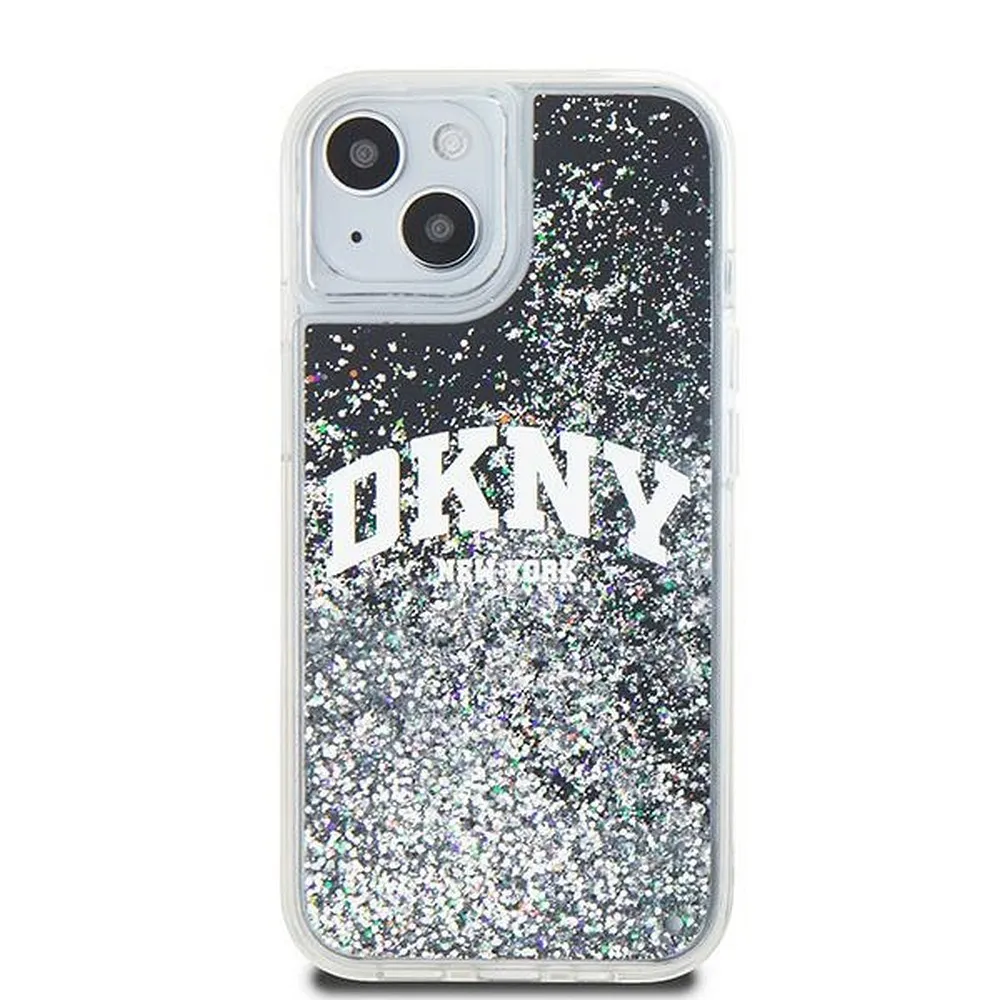 DKNY case for IPHONE 14 DKHCP14SLBNAEK (DKNY HC Liquid Glitters W/Arch Logo) black - Image 3
