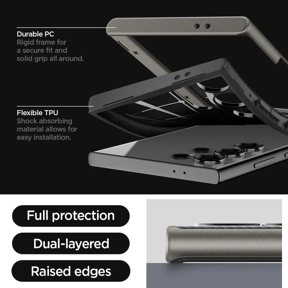 SPIGEN Neo Hybrid case for SAMSUNG S24 ULTRA gunmetal - Image 4