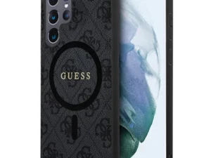 GUESS case for SAMSUNG S24 Ultra compatible with MagSafe GUHMS24LG4GFRK (4G Ring classic logo) black