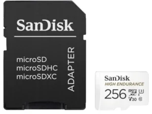 SANDISK memory card microSD 256GB 100MB/s class 10 with adapter SD