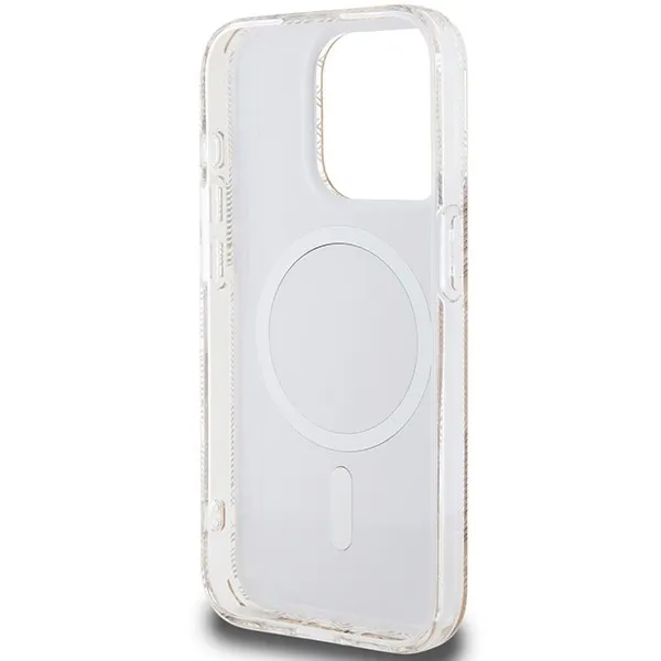 Original faceplate case GUESS GUHMP15XHGCUSTGW for iPhone 15 Pro Max (Compatible with Magsafe / IML GCUBE / brown) - Image 7