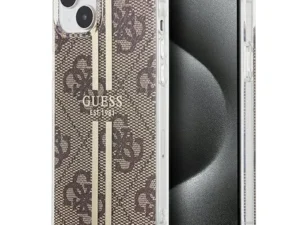 GUESS case for IPHONE 15 GUHCP15SH4PSEGW (4G Gold Stripe) brown