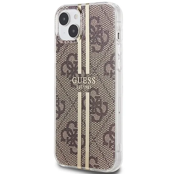 GUESS case for IPHONE 15 Plus GUHCP15MH4PSEGW (4G Gold Stripe) brown - Image 2