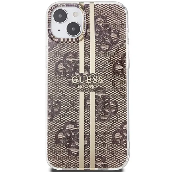 GUESS case for IPHONE 15 Plus GUHCP15MH4PSEGW (4G Gold Stripe) brown - Image 3