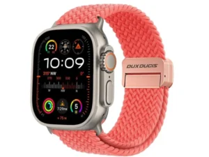 DUX DUCIS strap MIXTURE PRO stretchable braided for Apple Watch 38 / 40 / 41 mm guava