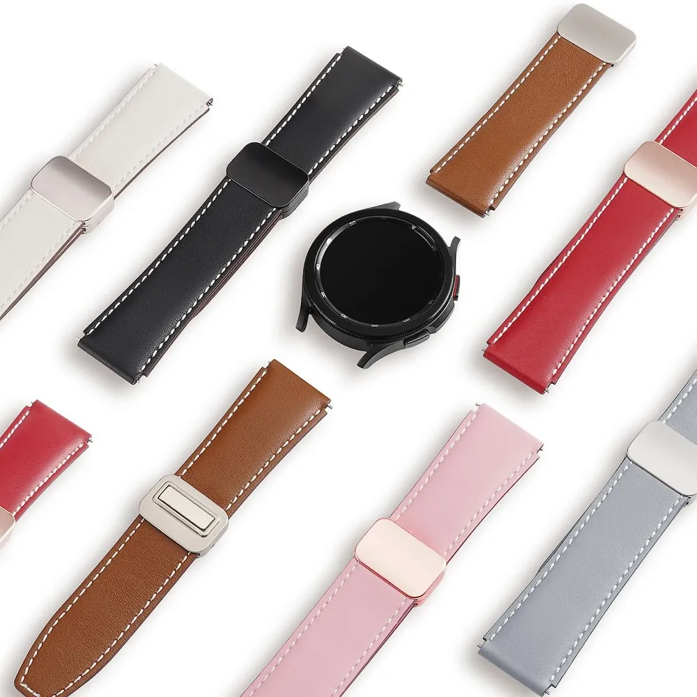 DUX DUCIS strap YA genuine leather for Apple Watch 42 / 44 / 45 / 49 mm red - Image 5