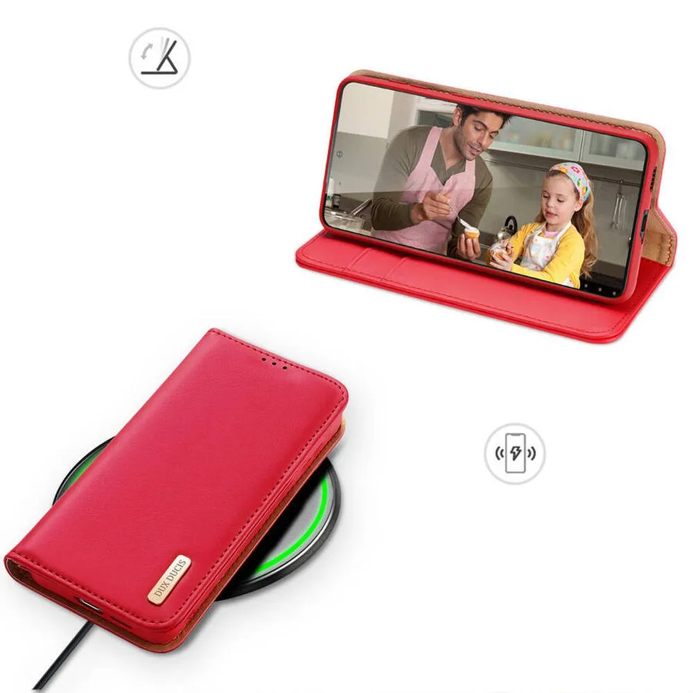 DUX DUCIS wallet case HIVO for SAMSUNG S24 red - Image 6