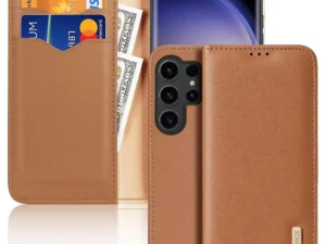 DUX DUCIS wallet case HIVO for SAMSUNG S24 Plus brown