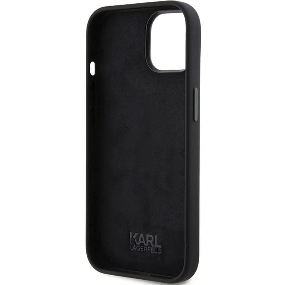 KARL LAGERFELD case for IPHONE 15 Plus KLHCP15MSDHKCNK (Silicone KC) black - Image 7