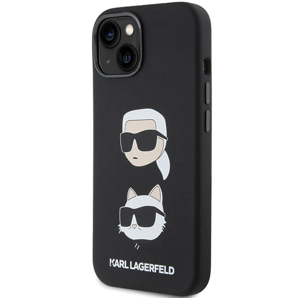 KARL LAGERFELD case for IPHONE 15 Plus KLHCP15MSDHKCNK (Silicone KC) black - Image 2