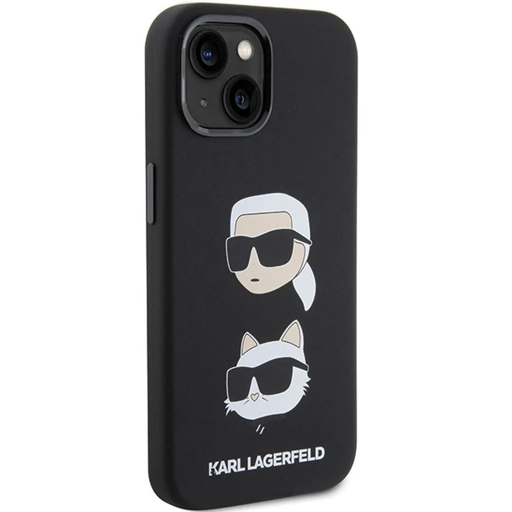 KARL LAGERFELD case for IPHONE 15 Plus KLHCP15MSDHKCNK (Silicone KC) black - Image 4