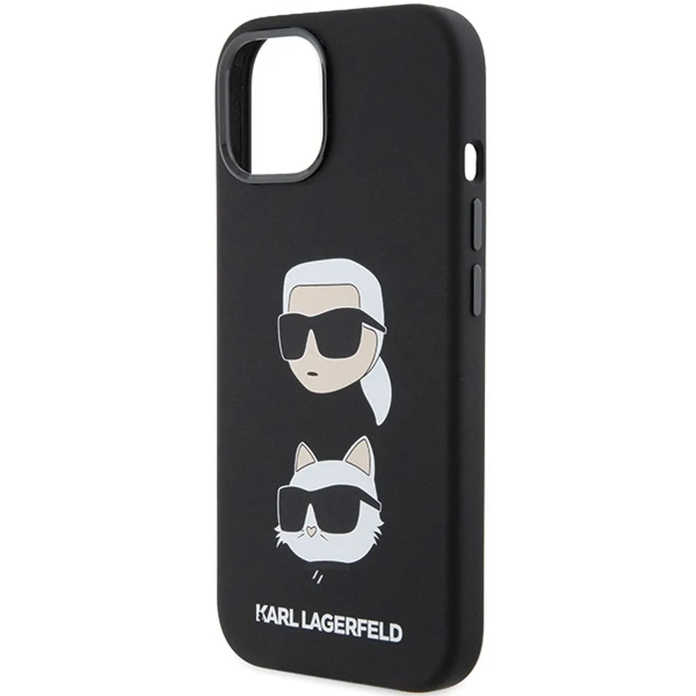 KARL LAGERFELD case for IPHONE 15 Plus KLHCP15MSDHKCNK (Silicone KC) black - Image 6