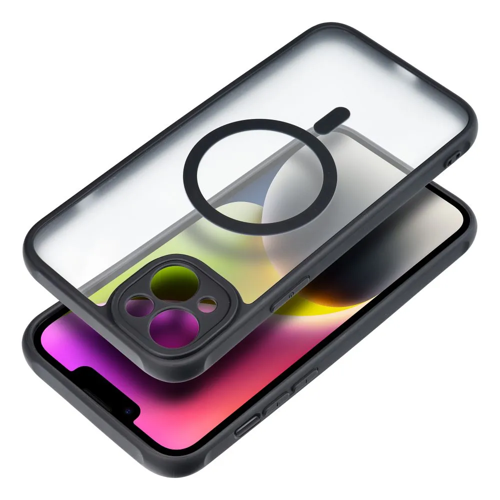 FULL MATTE MAG COVER case compatible with MagSafe for IPHONE 14 black - Image 2