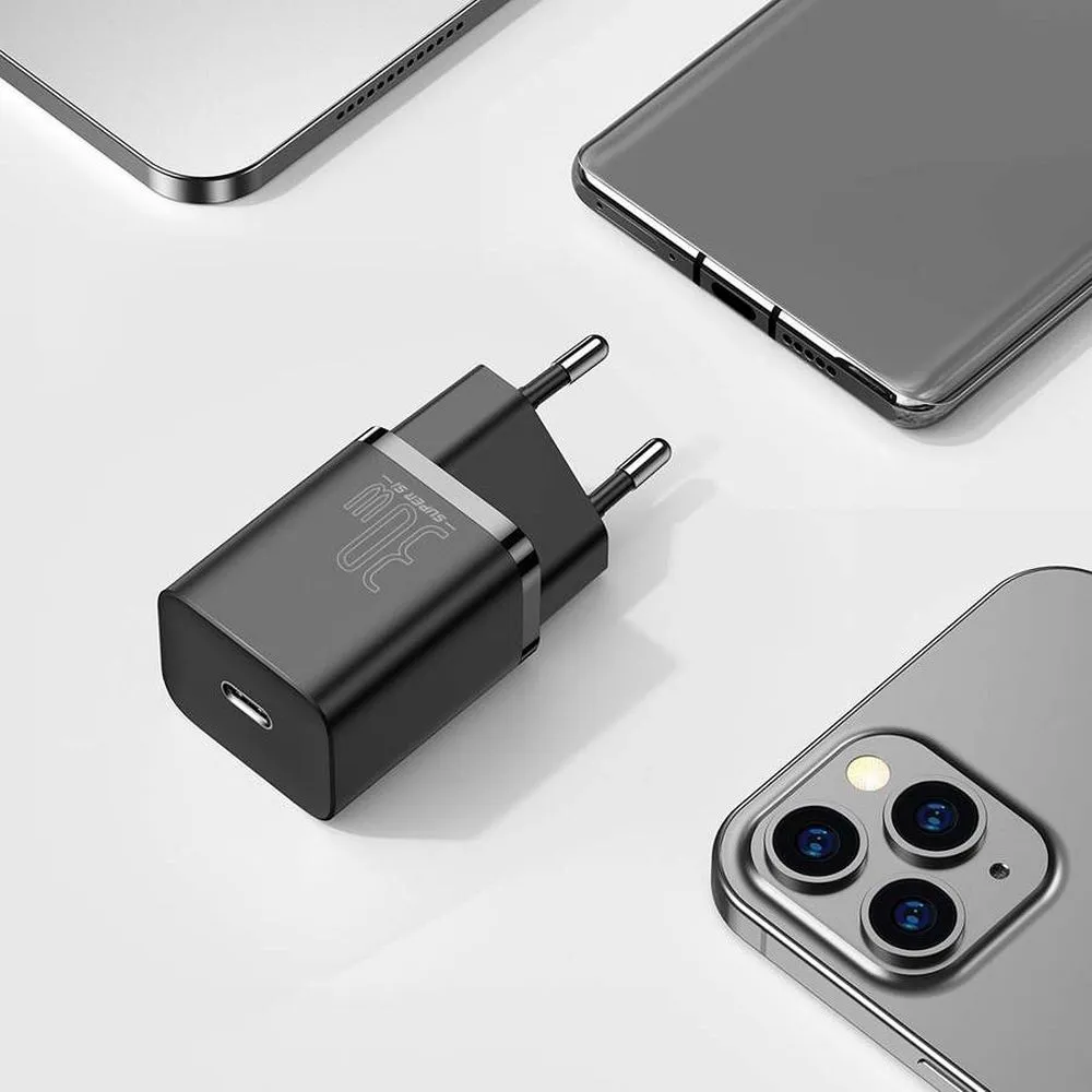 BASEUS charger Type C PD QC3.0 3A 30W CCSUP-J01/CCCJG30CE black - Image 9