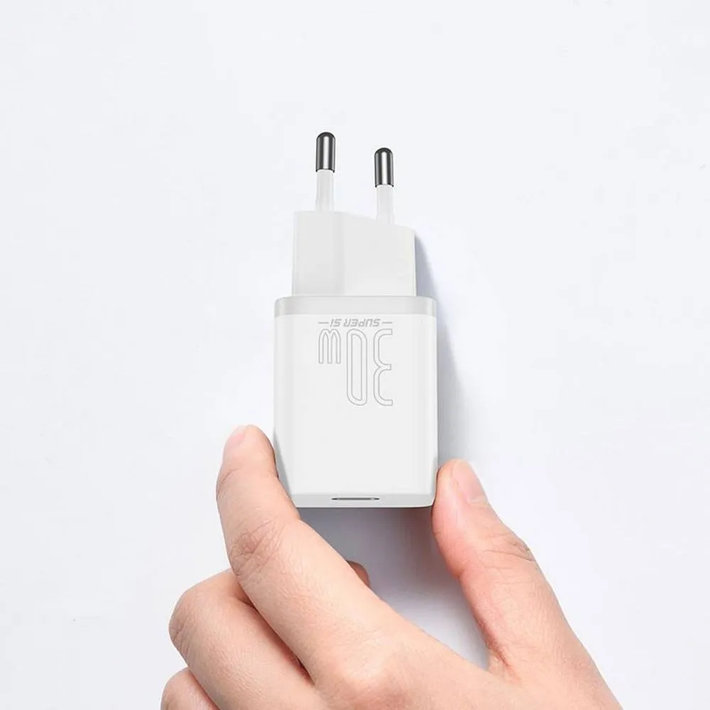BASEUS charger Type C PD QC3.0 3A 30W CCSUP-J02/CCCJG30CE white - Image 9