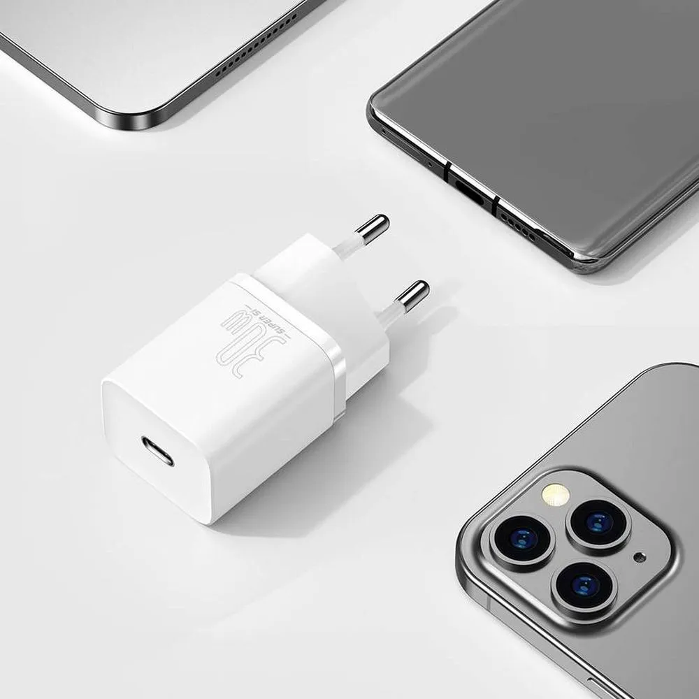 BASEUS charger Type C PD QC3.0 3A 30W CCSUP-J02/CCCJG30CE white - Image 7