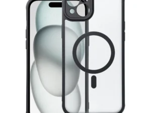 FULL MATTE MAG COVER case compatible with MagSafe for IPHONE 15 Plus black
