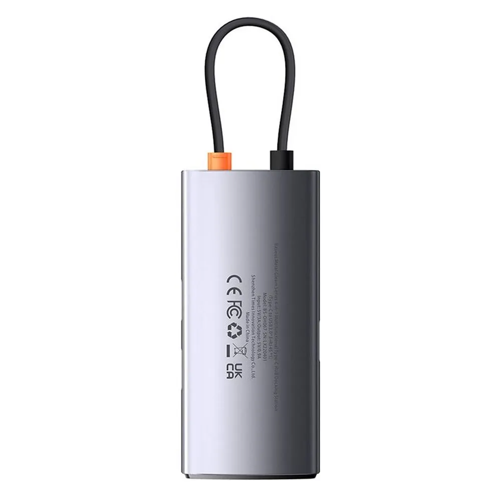 BASEUS adapter HUB 4in1 Type C WKWG070113/BS-OH067 0,17 m gray - Image 4