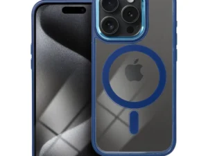 COLOR EDGE MAG COVER case compatible with MagSafe for IPHONE 15 Pro navy blue