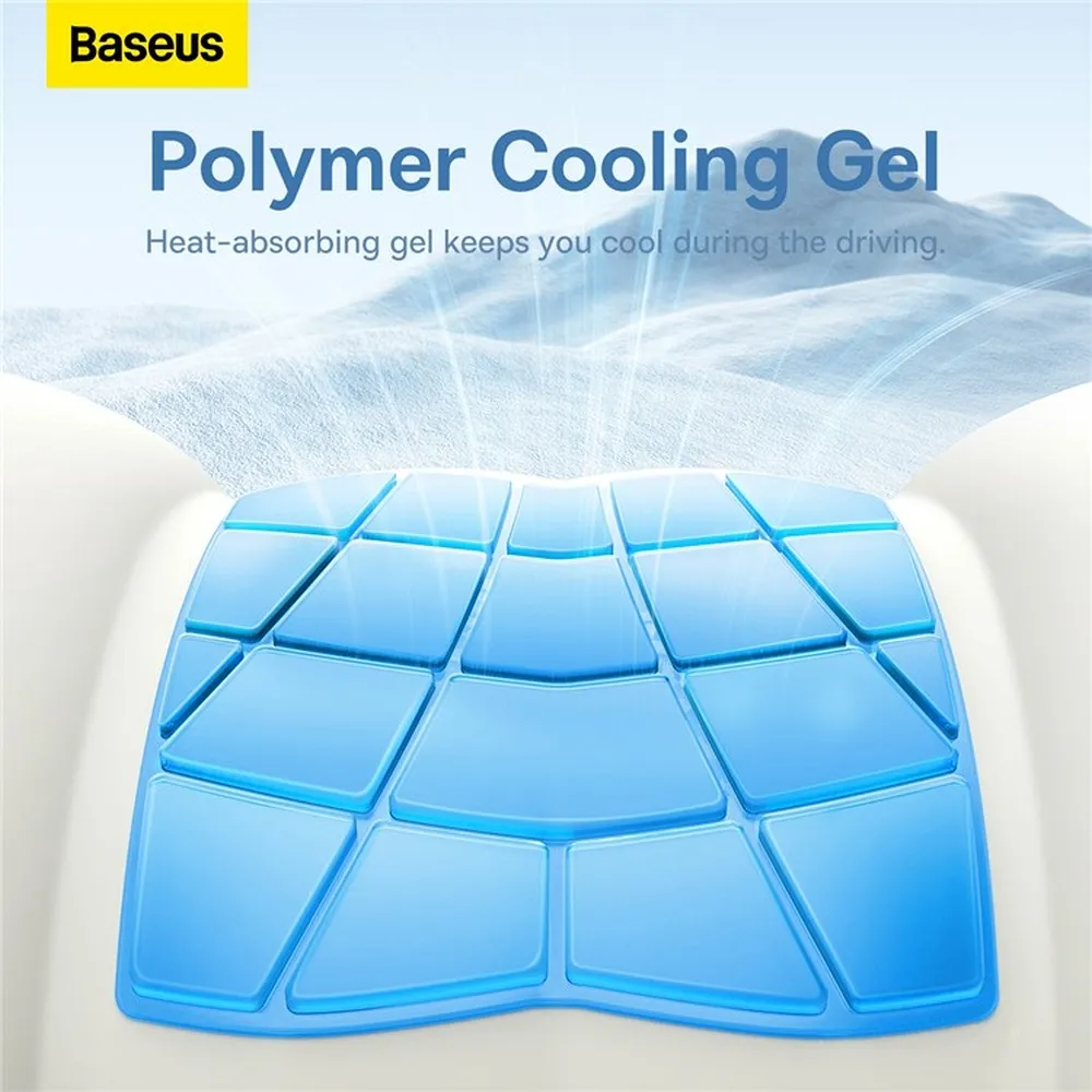 BASEUS ComfortRide Series Car Cooling Lumbar Pillow Galaxy Blue C20036402311-01 - Image 2