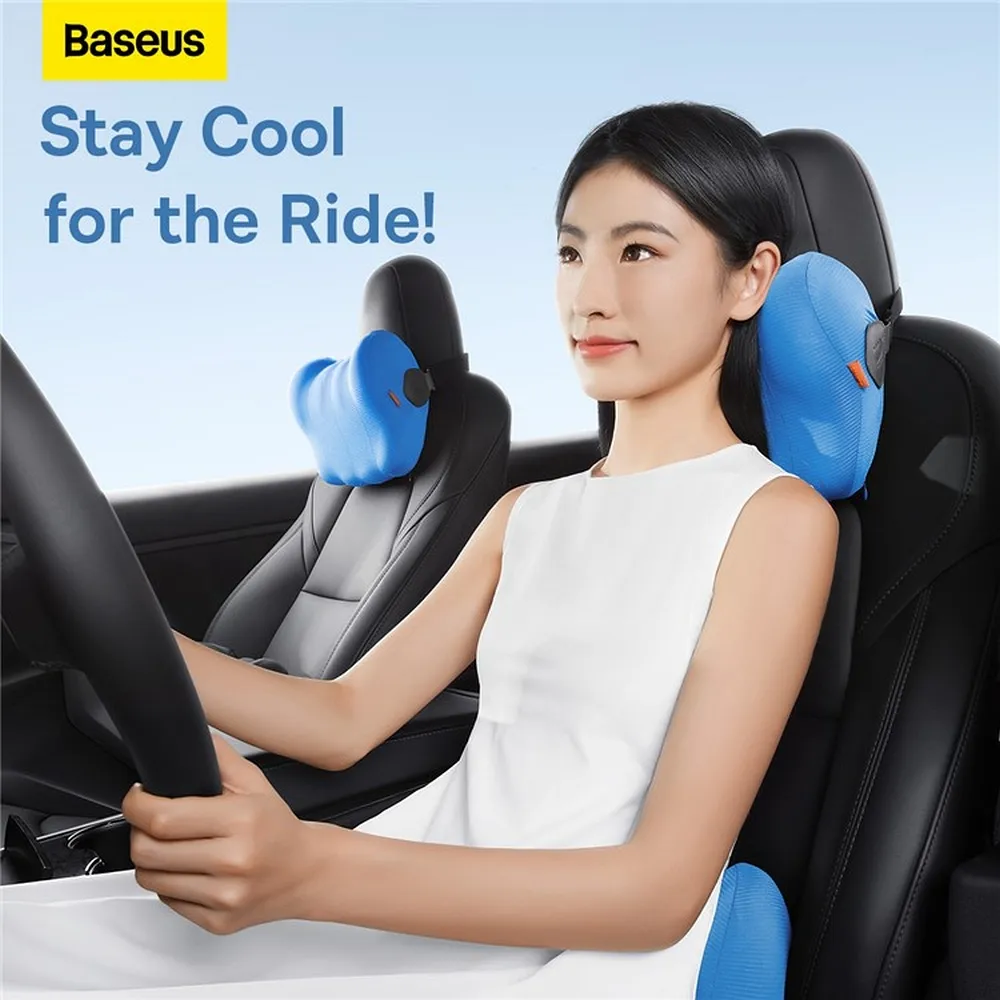 BASEUS ComfortRide Series Car Cooling Lumbar Pillow Galaxy Blue C20036402311-01 - Image 5