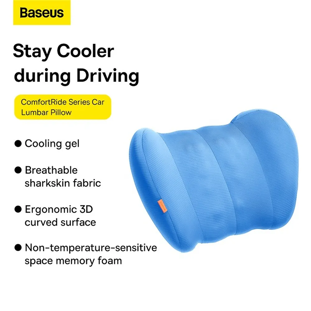 BASEUS ComfortRide Series Car Cooling Lumbar Pillow Galaxy Blue C20036402311-01 - Image 6