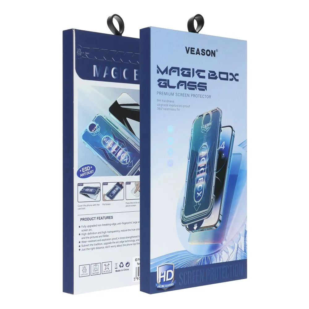 6D Pro Veason Easy-Install Glass - for Iphone 15 black