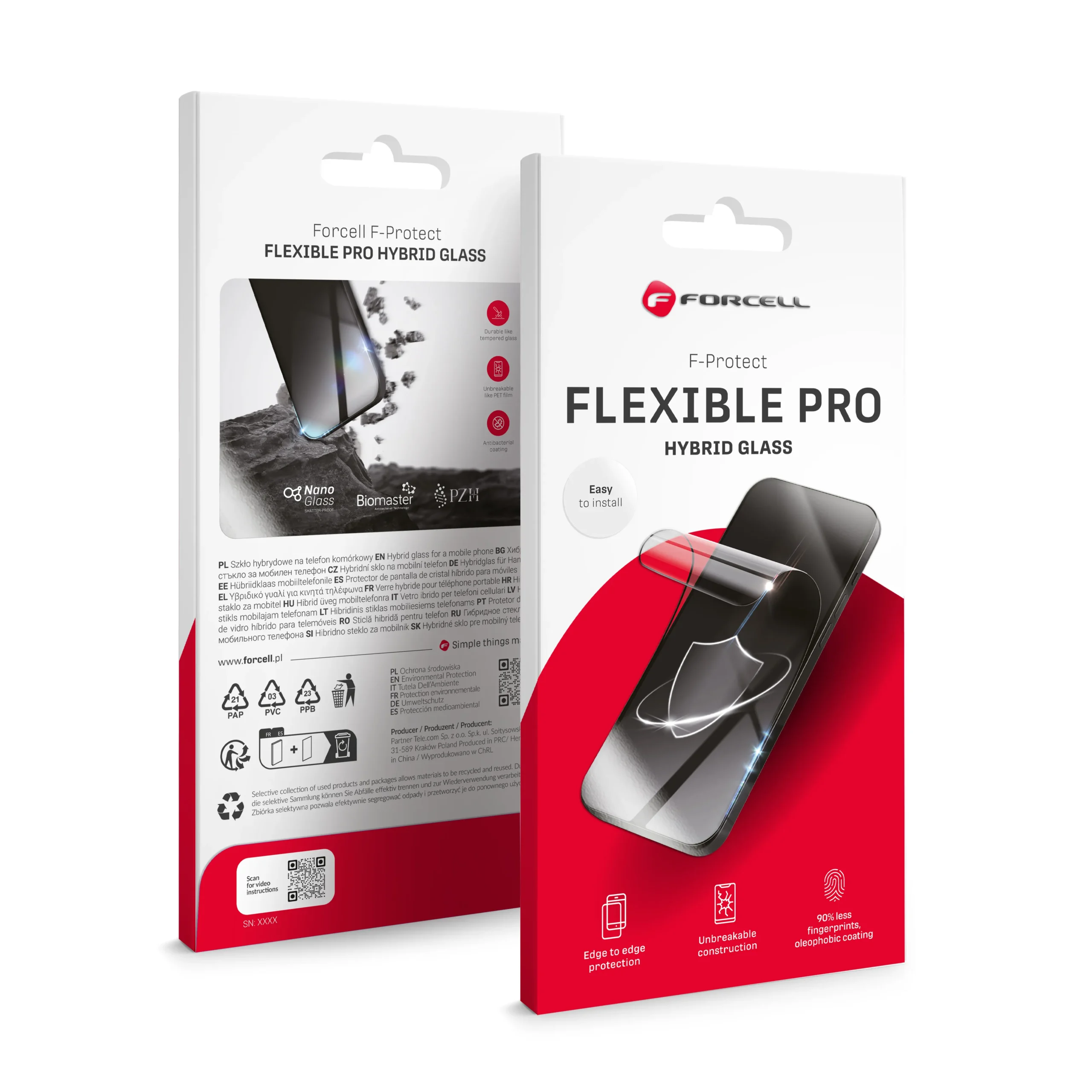 Forcell Flexible Nano Glass 5D for iPhone 15 black
