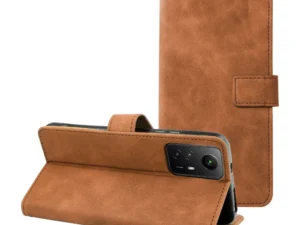 TENDER Book Case for XIAOMI Redmi Note 12S brown