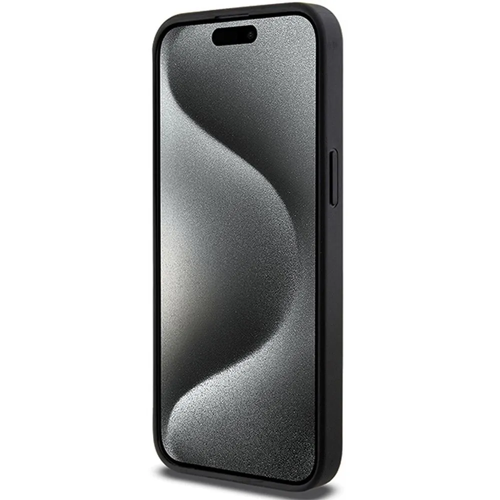 KARL LAGERFELD case for IPHONE 13 Pro Max KLHCP13XGSACHPK (Gripstand Saffiano choupette PIN) black - Image 12