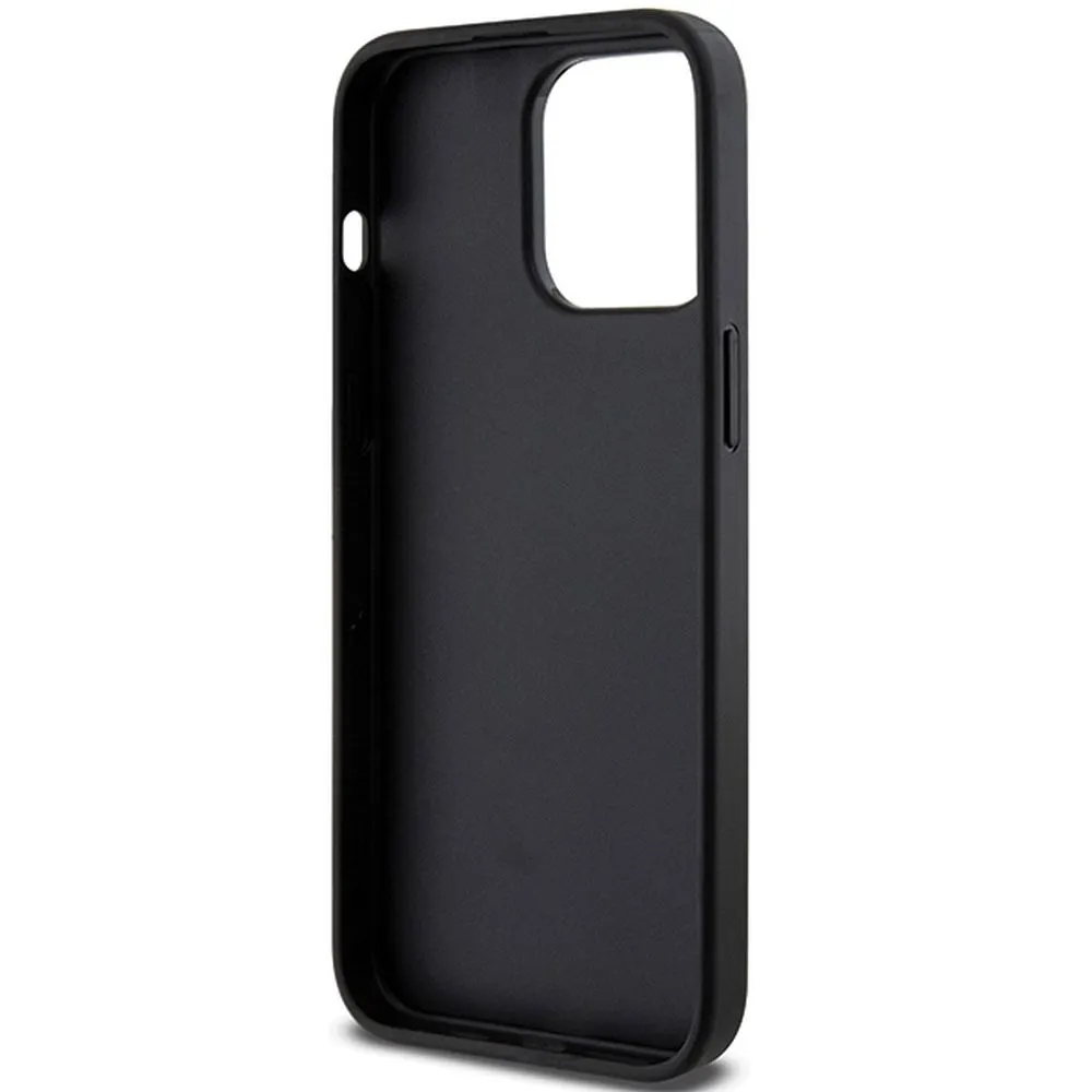 KARL LAGERFELD case for IPHONE 13 Pro Max KLHCP13XGSACHPK (Gripstand Saffiano choupette PIN) black - Image 14